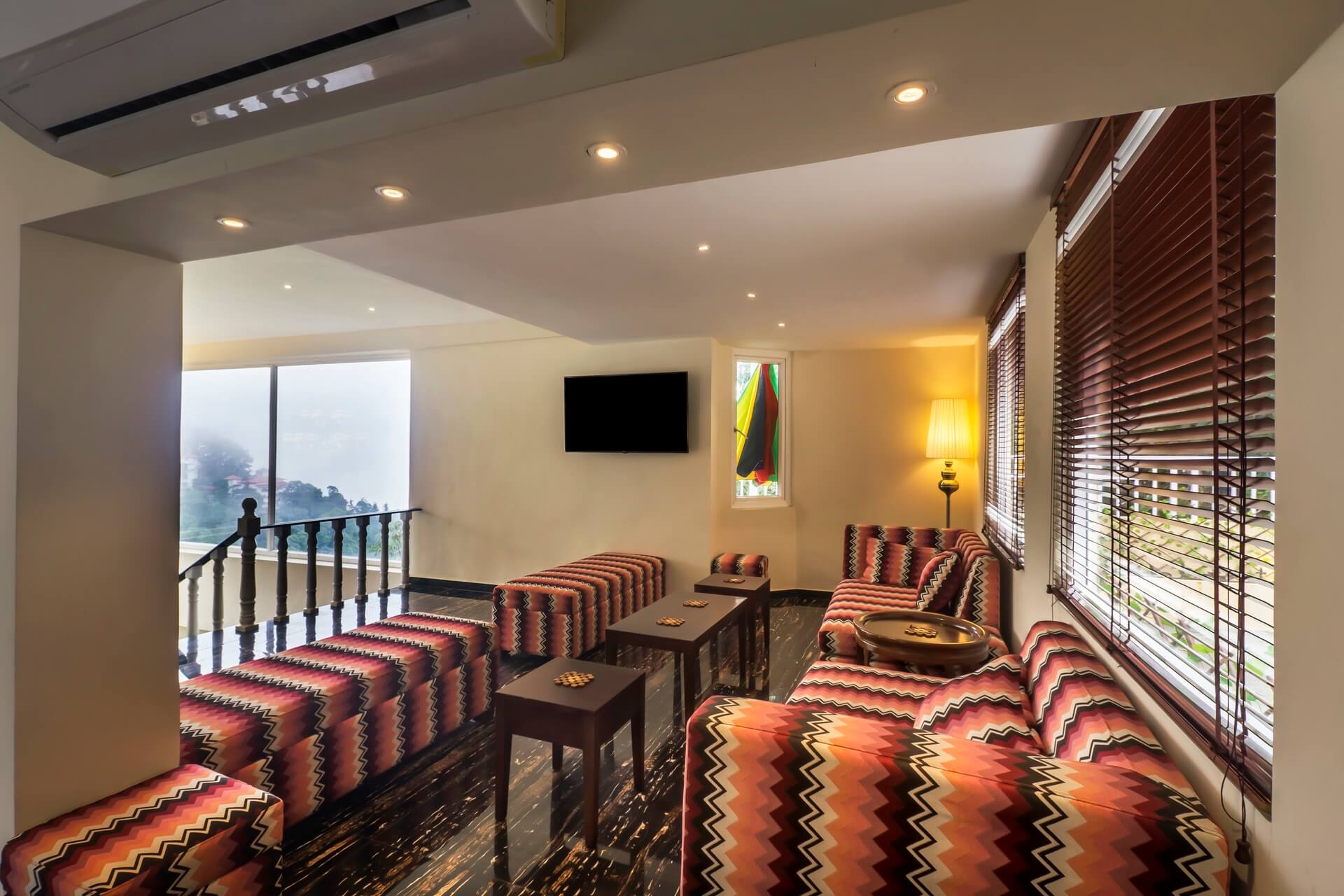 Evening hi-tea service at EllBee Mussoorie Hills